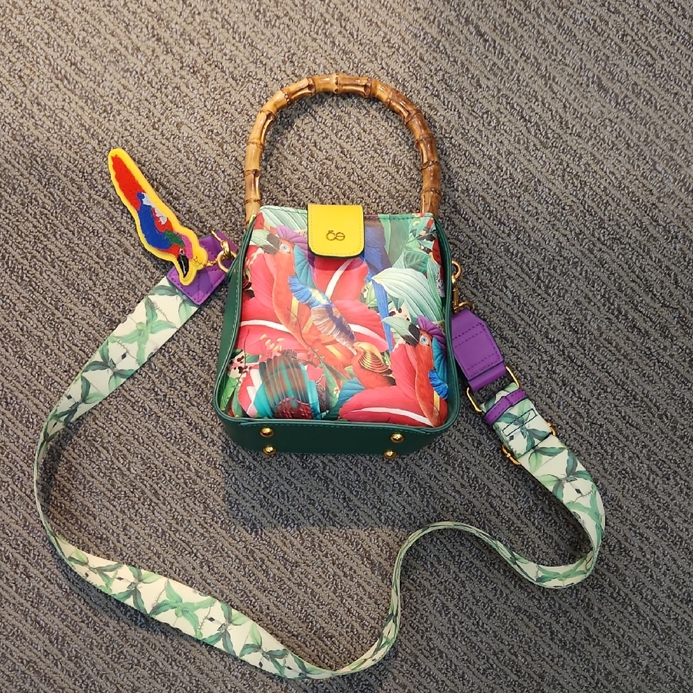Cloe Guillermo Flores Tropical Print Bag